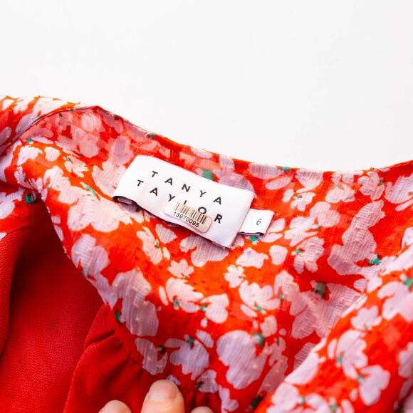 Tanya Taylor Printed Zora Dress - Size 6 - Picture 5 of 8